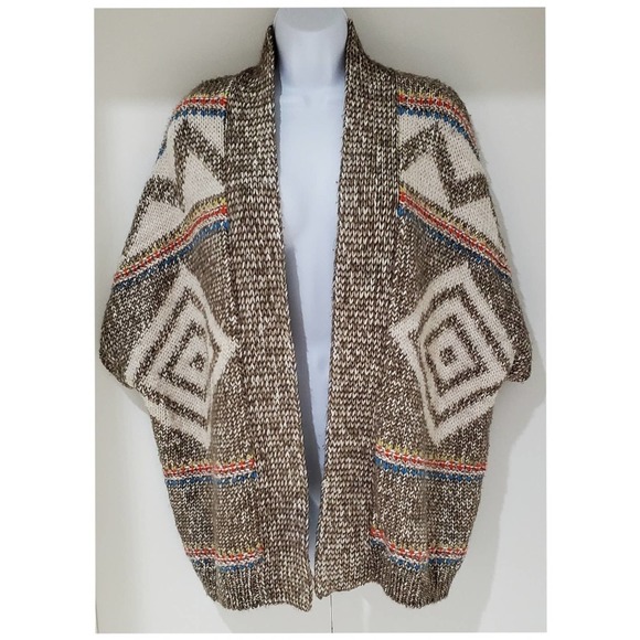 American Eagle Aztec Tribal Wool Alpaca Cardigan Size Xs - Picture 1 of 5